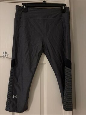 Under Armour Dark Gray Cropped Workout Leggings